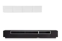 Vancouver 134" Dark Tone White 6-piece Left Modular Entertainment Wall