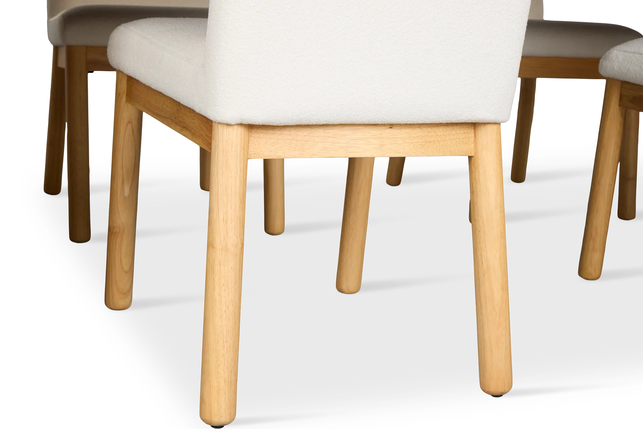 Salida Light Tone Rect Table & 4 Upholstered Chairs