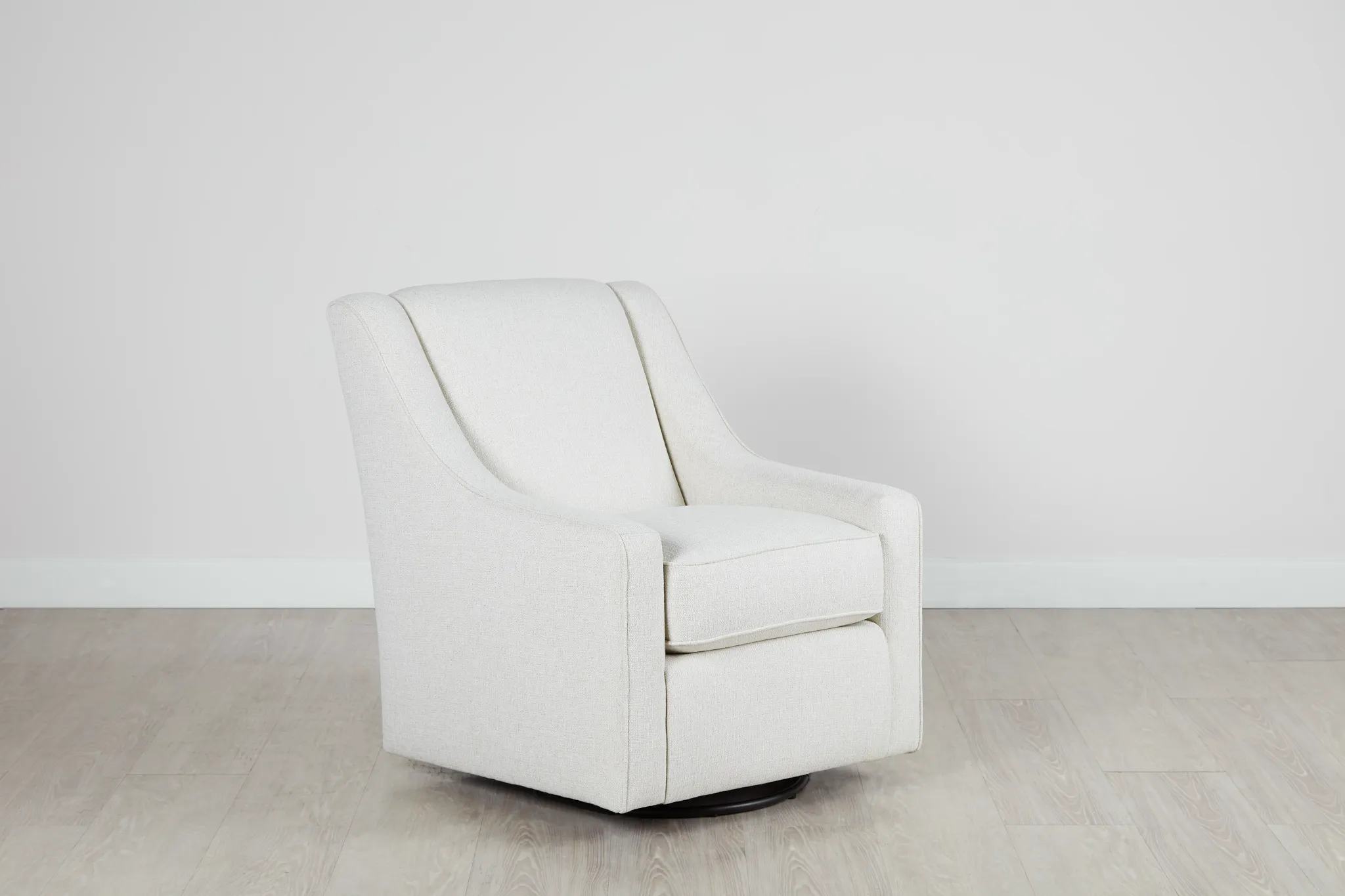 Austin White Fabric Swivel Rocker Glider