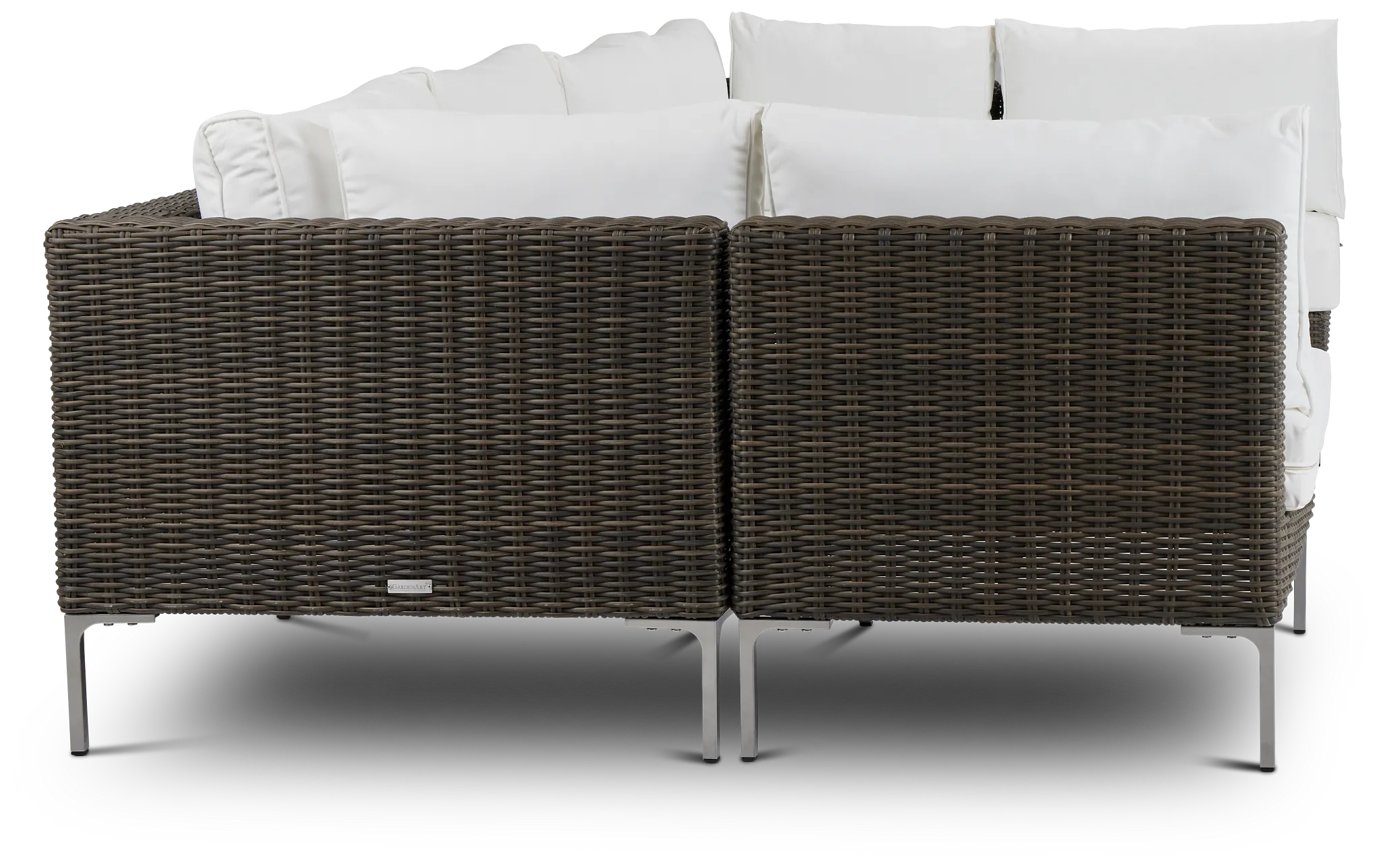 Tulum White Woven 6-piece Modular Sectional