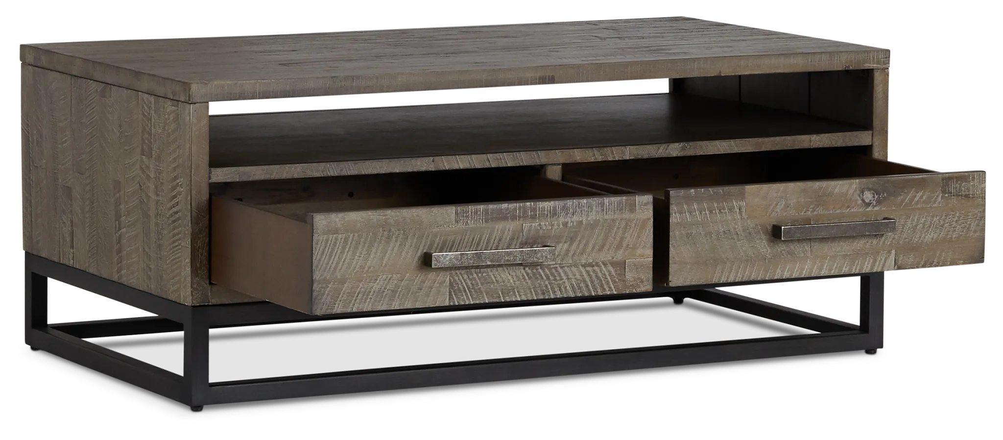 Hayes Light Gray Rectangular Coffee Table