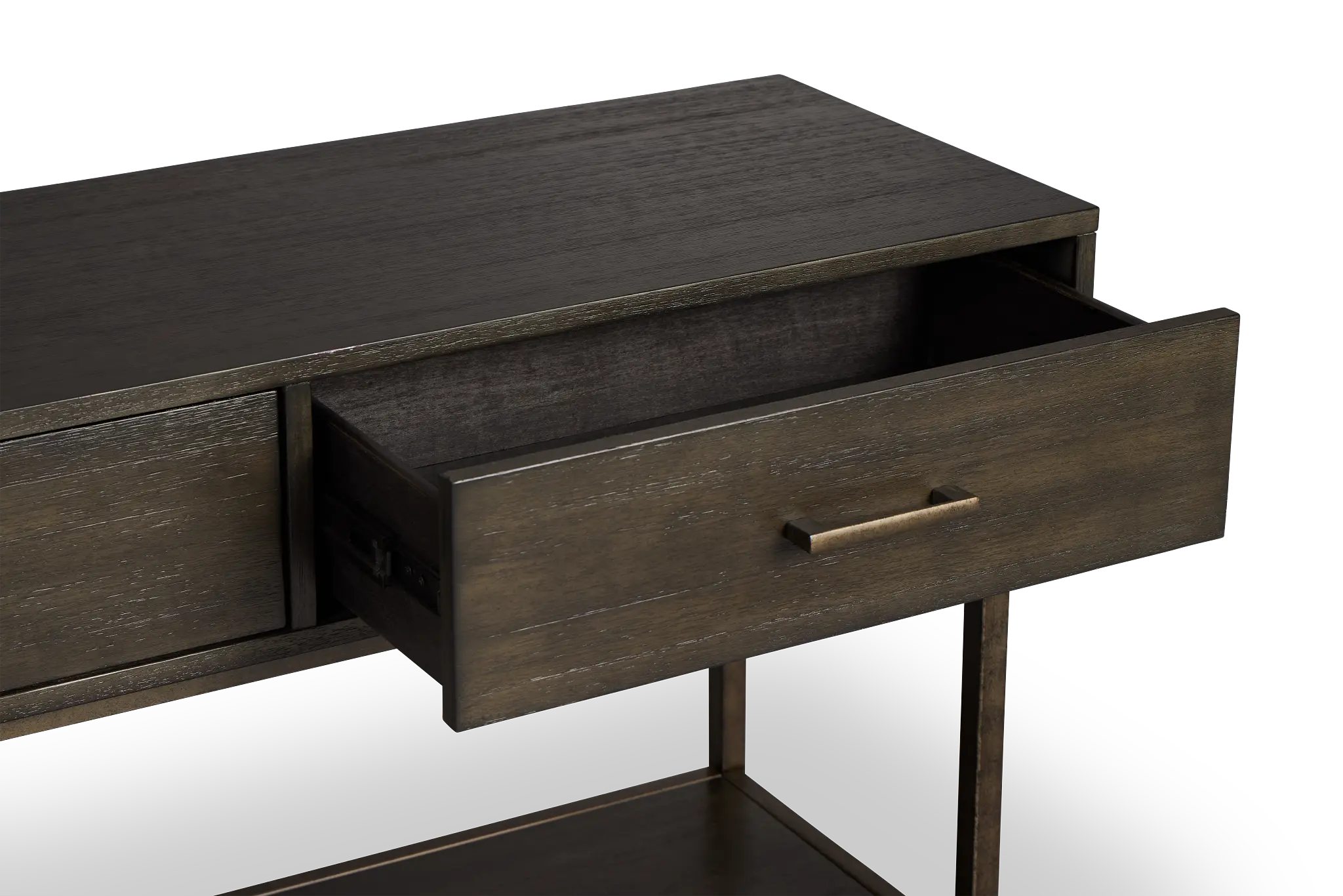 Fulton Dark Tone Wood Storage Sofa Table Fulton Dark Tone Wood Storage Sofa Table