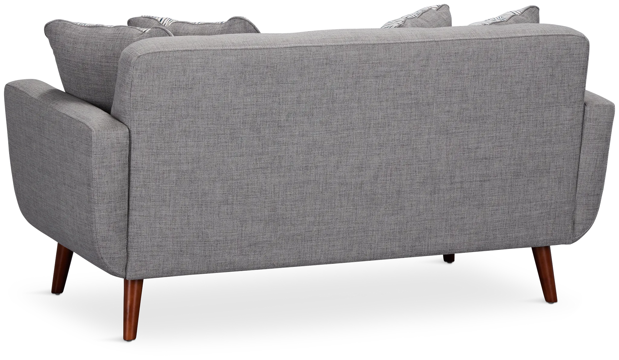 Raya Light Gray Fabric Loveseat