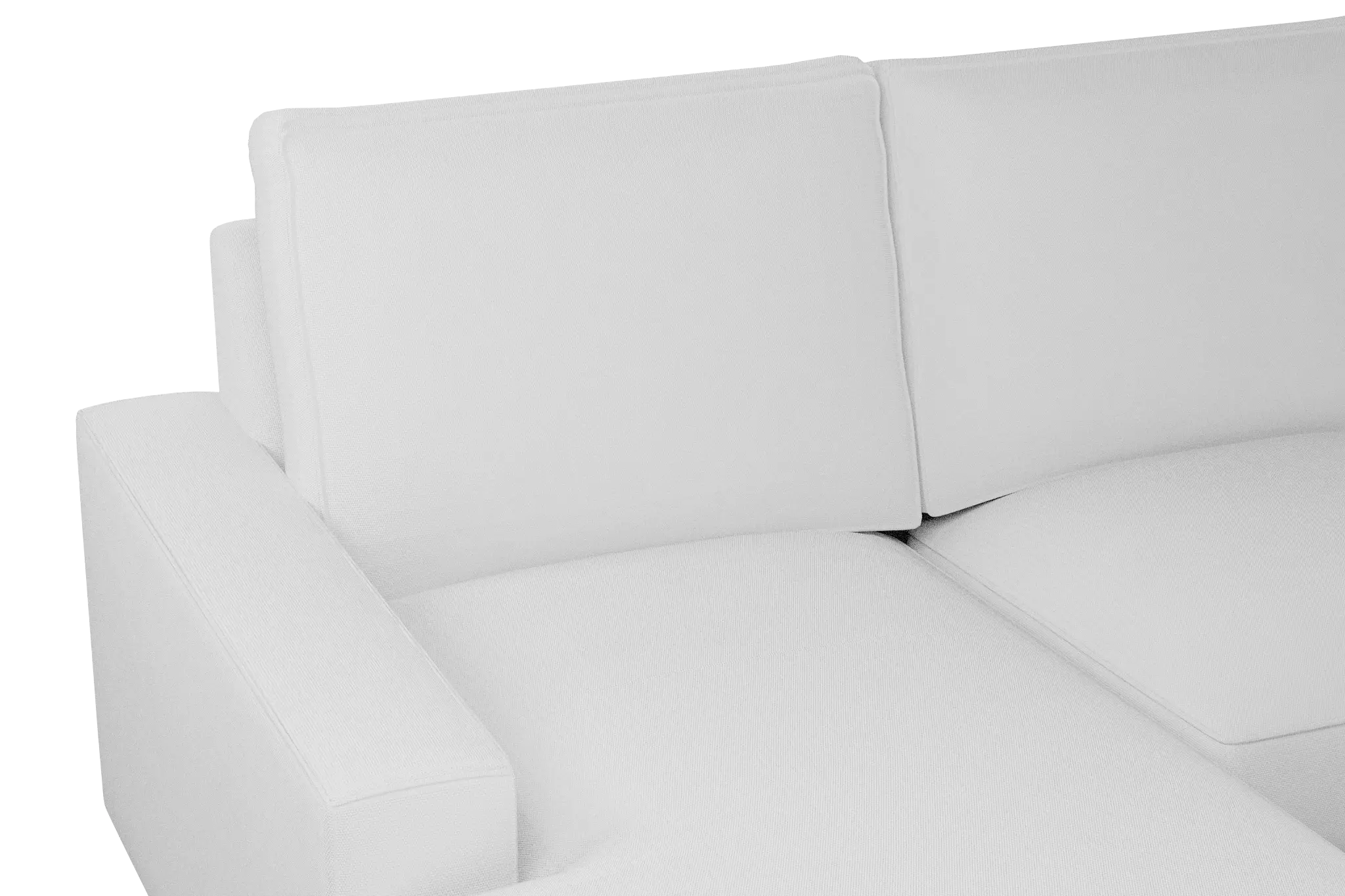 Edgewater Peyton White Medium Left Chaise Sectional Edgewater Peyton White Medium Left Chaise Sectional