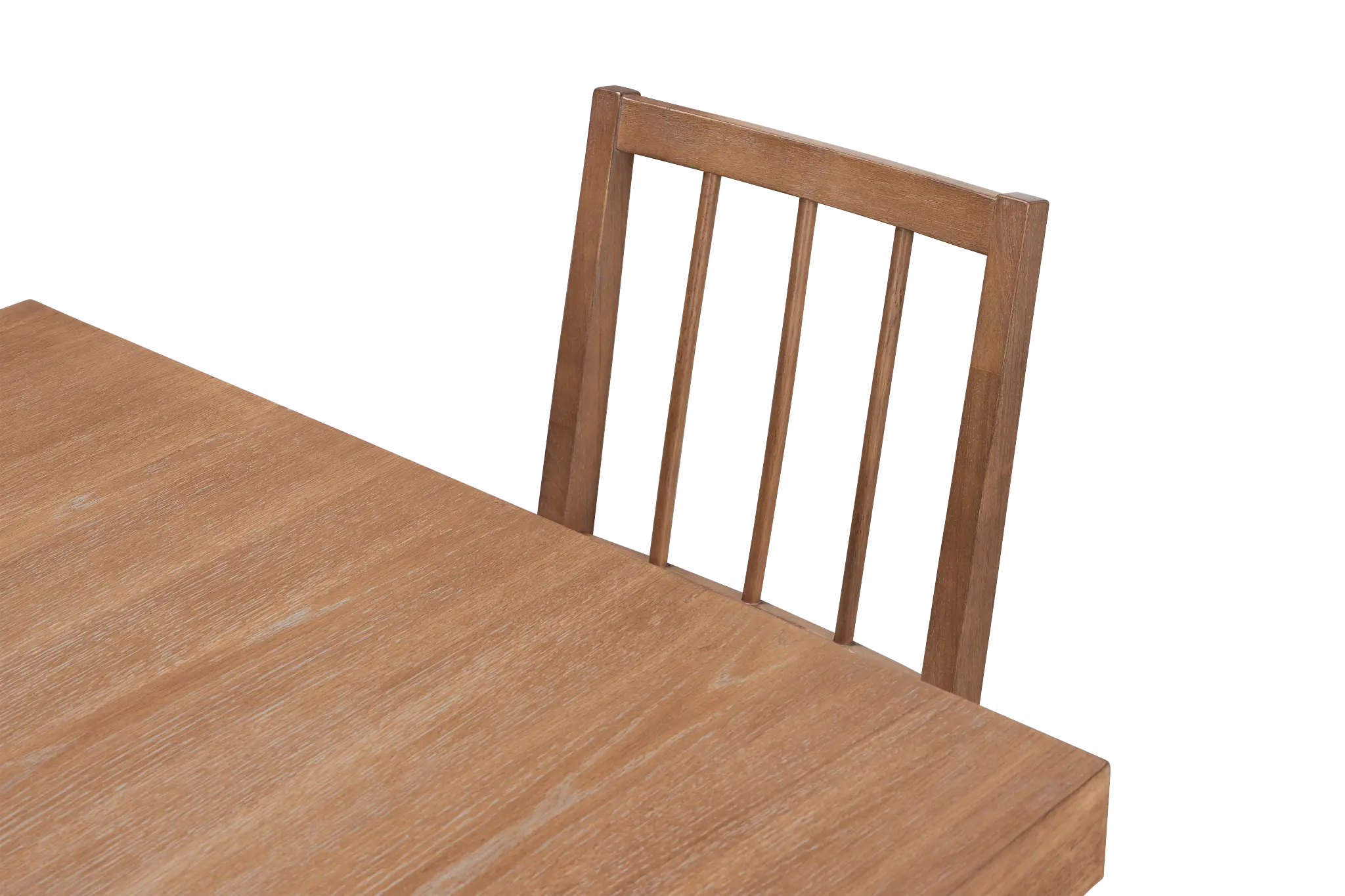 Provo Mid Tone Trestle Table, 4 White Chairs & Bench Provo Mid Tone Trestle Table, 4 White Chairs & Bench