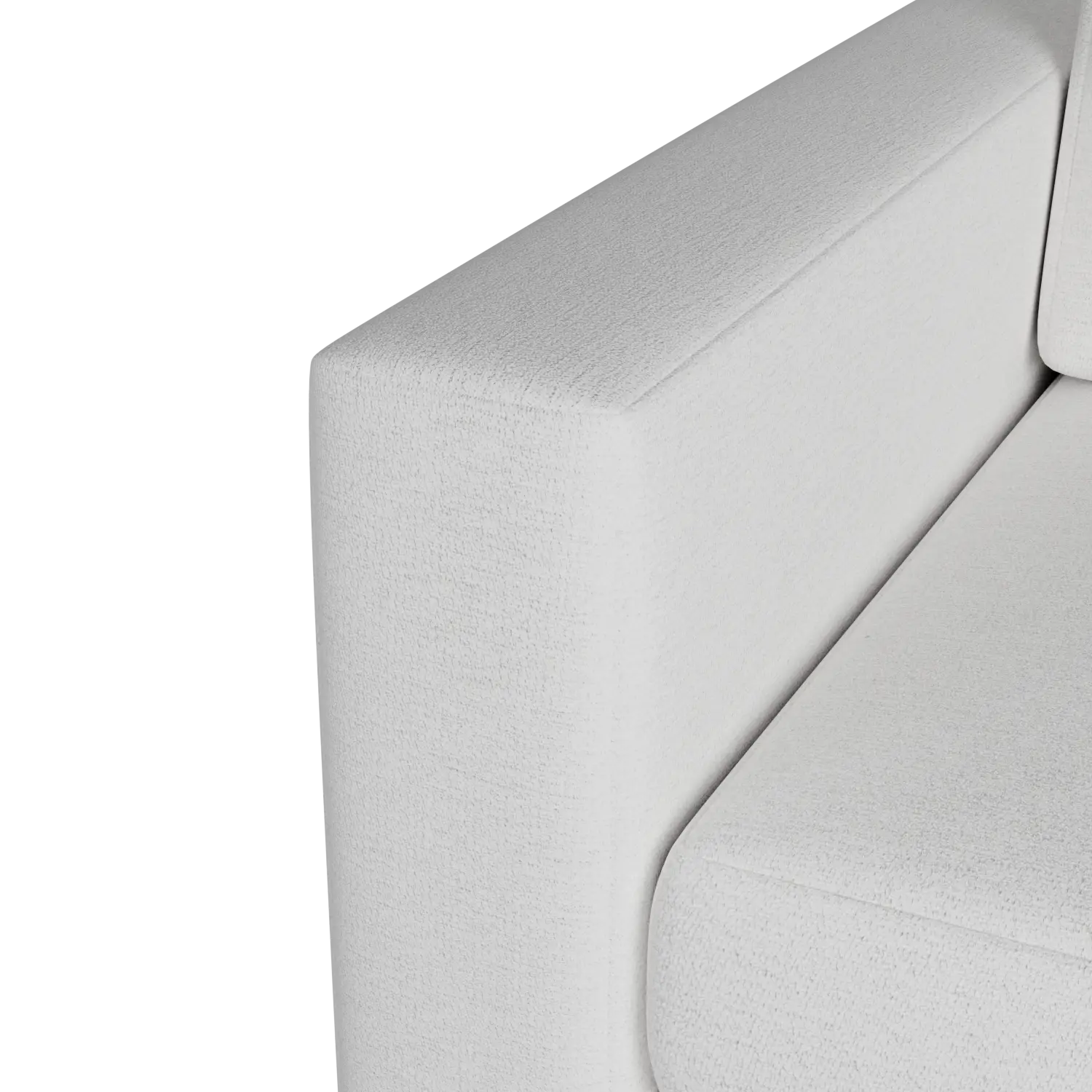 Citymod White Fabric Left Chair Citymod White Fabric Left Chair