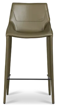 Wakefield Dark Green 27" Upholstered Barstool