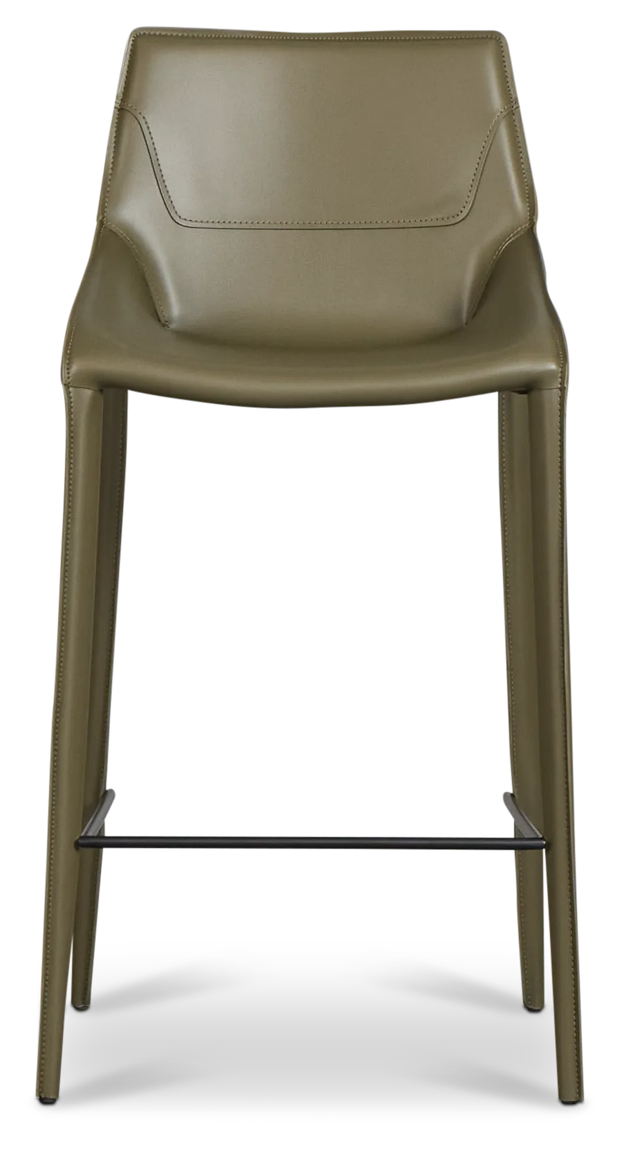 Wakefield Dark Green 27" Upholstered Barstool