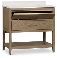 Alden Light Gray 36" Single Bathroom Vanity