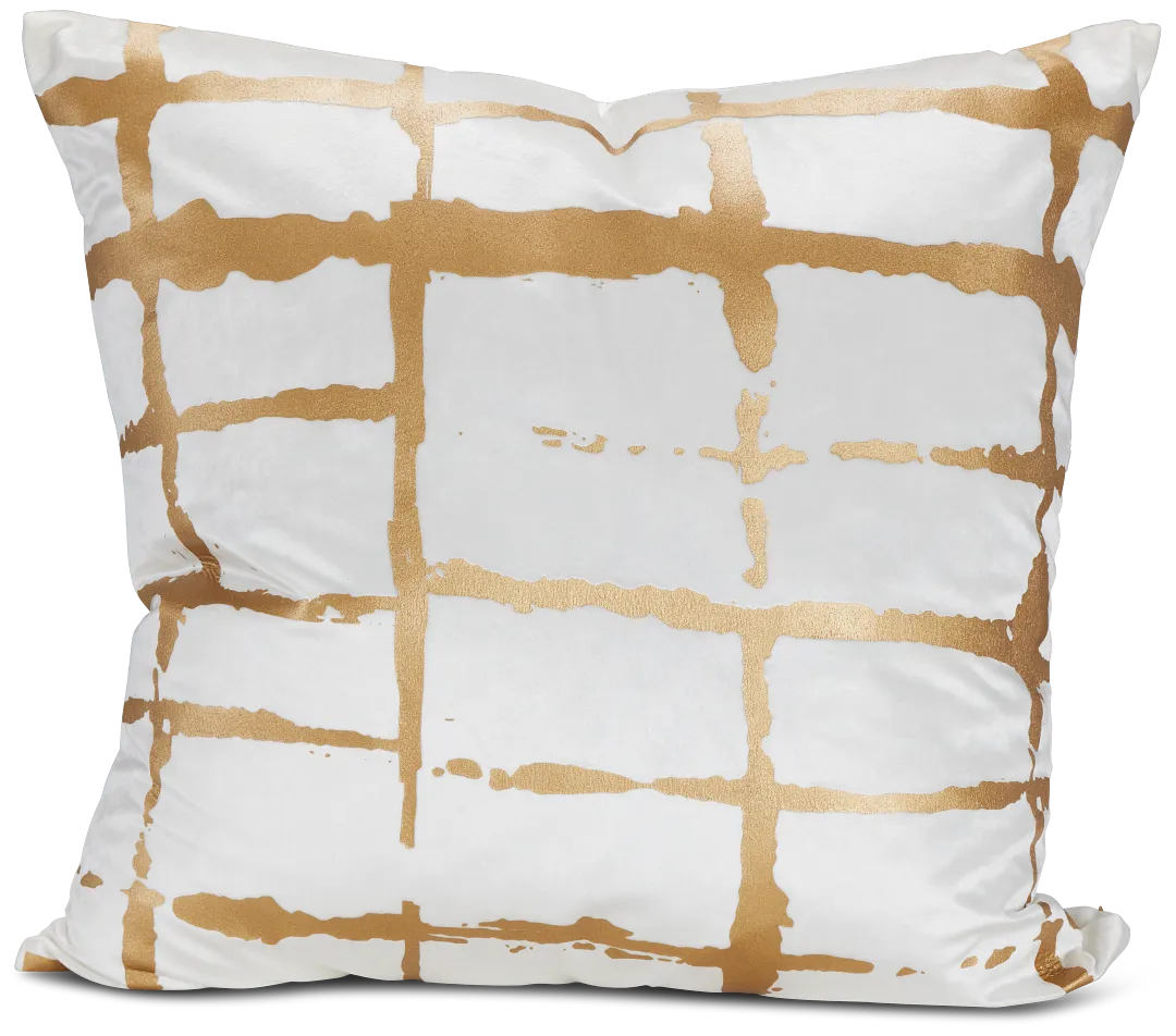 Liam Gold 22" Square Accent Pillow