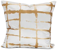 Liam Gold 22" Square Accent Pillow