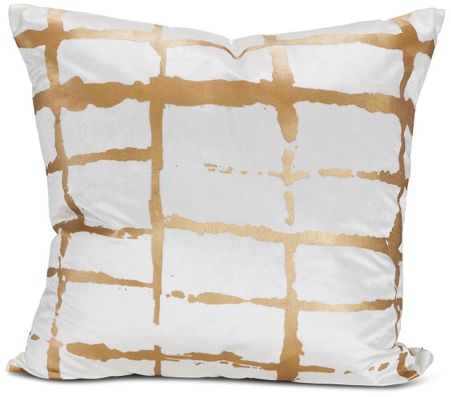 Liam Gold 22" Square Accent Pillow