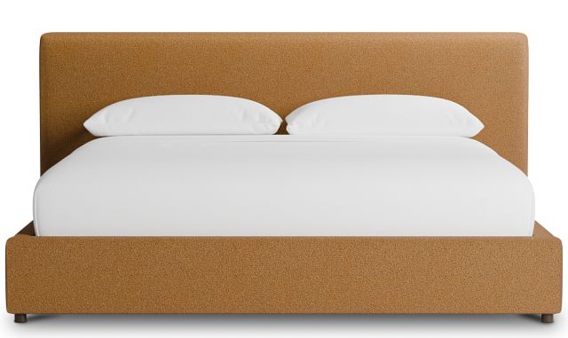 Grayton Elite Light Brown 44" Upholstered Platform Bed
