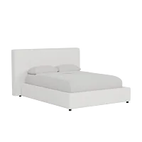 Grayton Sutton White 44" Upholstered Platform Bed