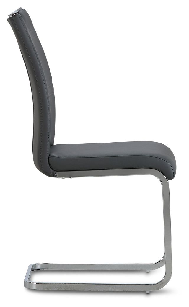 Treviso Gray Upholstered Side Chair (2)