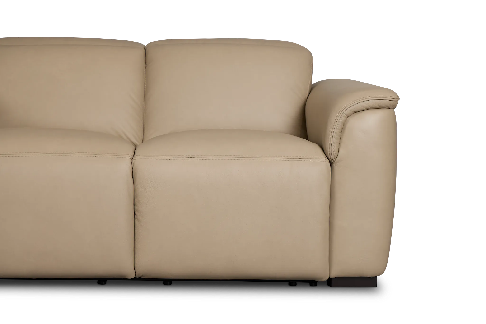 Flexsteel Brodie Taupe Lthr/vinyl Power Reclining Loveseat