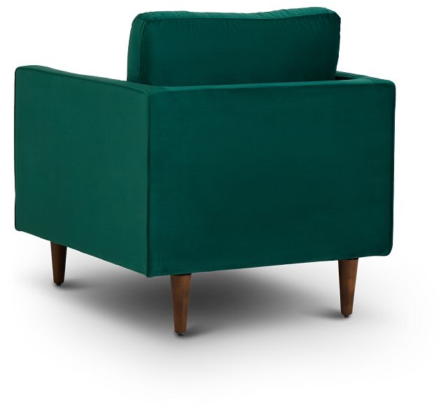 Luna Dark Green Velvet Chair