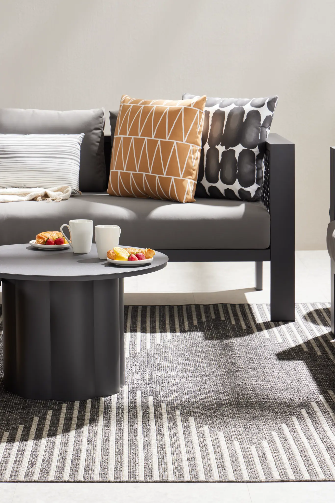 Sunrise Dark Gray Sofa Sunrise Dark Gray Sofa