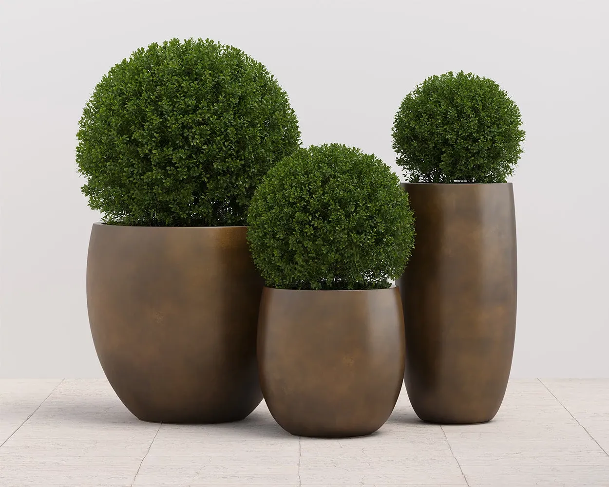 Fallon Bronze Tall Planter