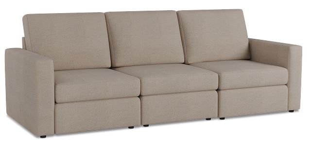 Citymod Beige Fabric 3-piece Modular Sofa