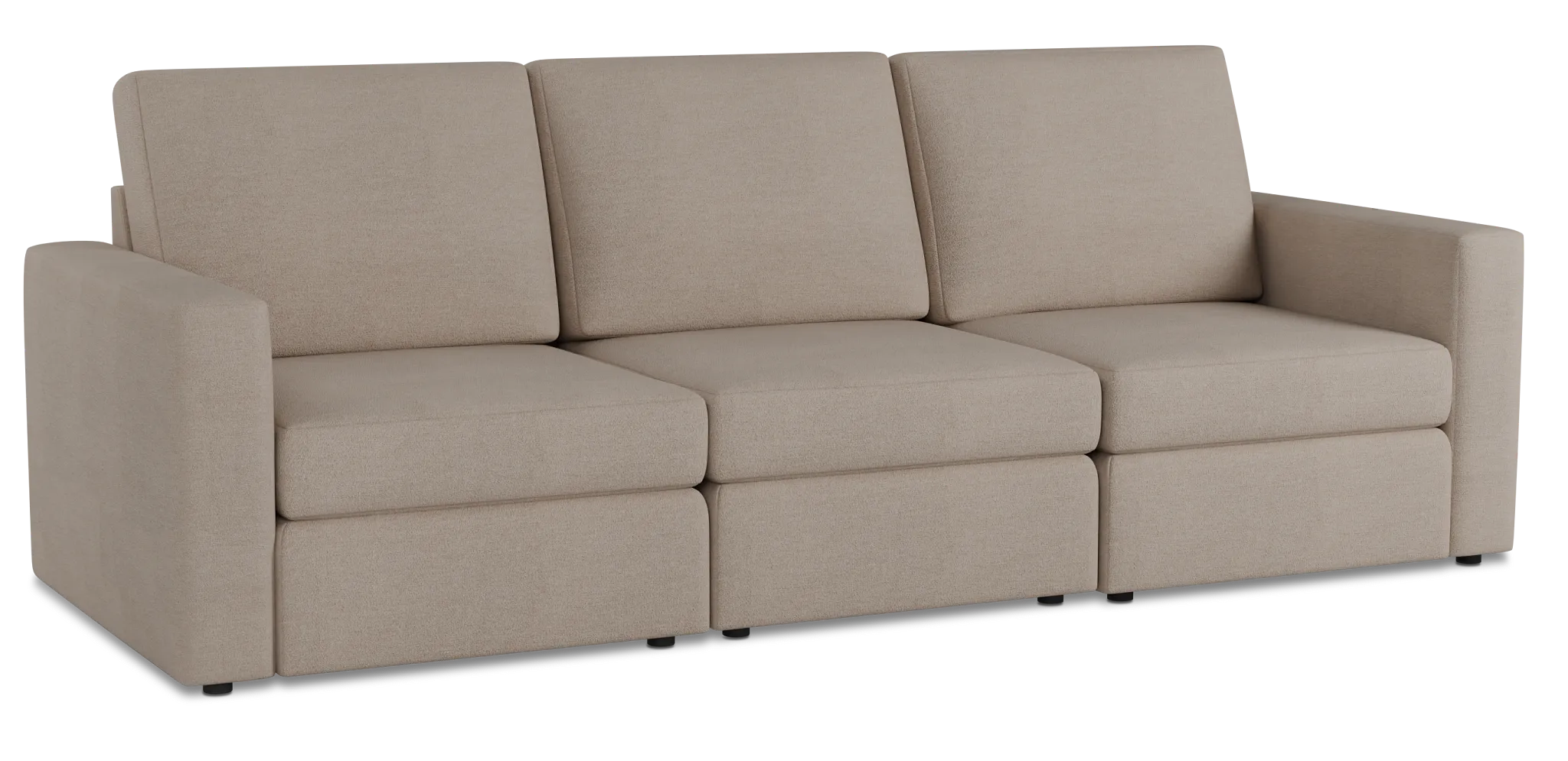 Citymod Beige Fabric 3-piece Modular Sofa