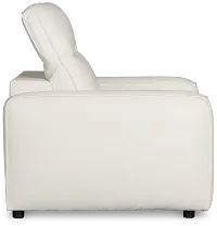 Tidal White Lthr/vinyl Power Recliner