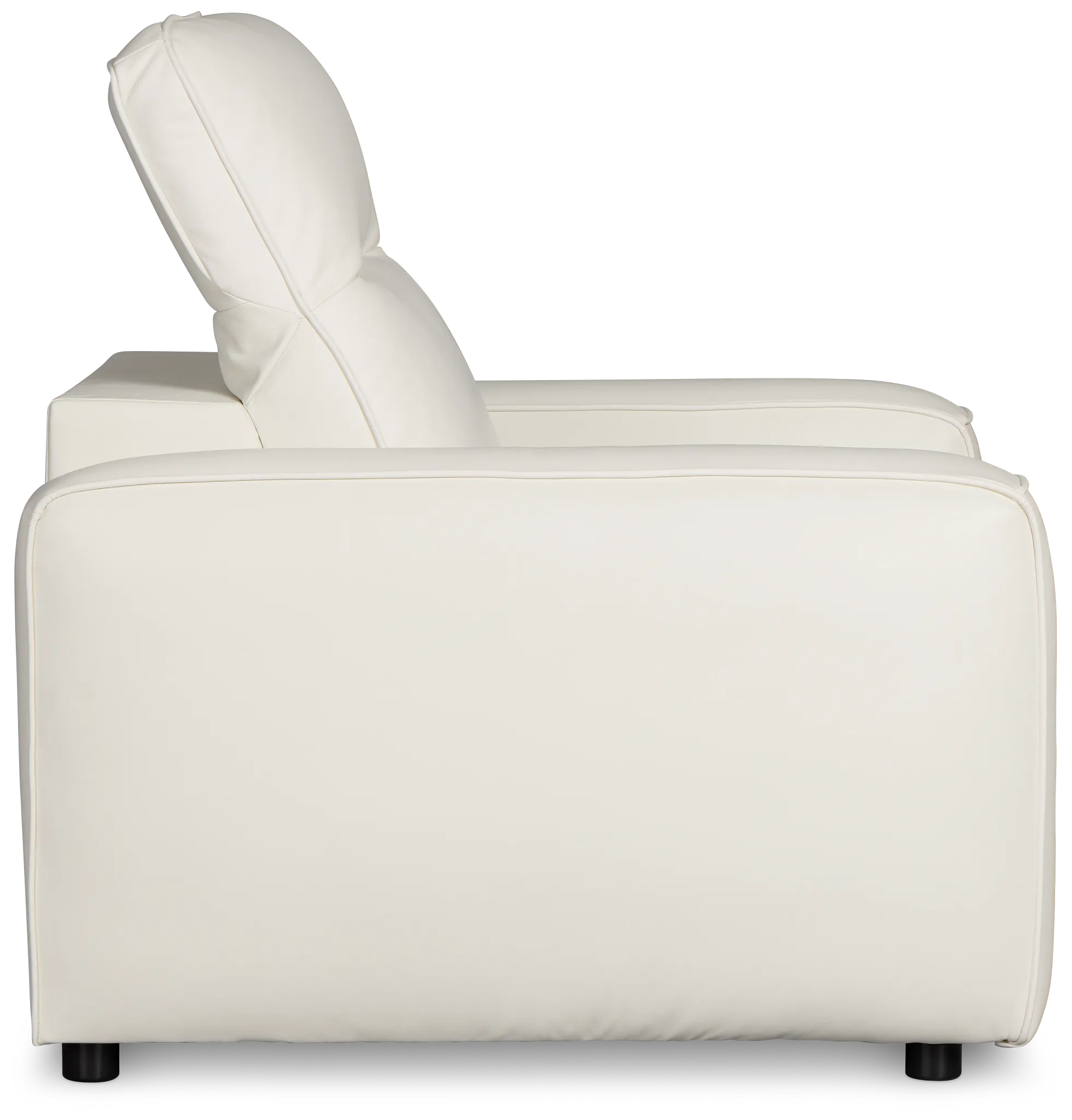 Tidal White Lthr/vinyl Power Recliner