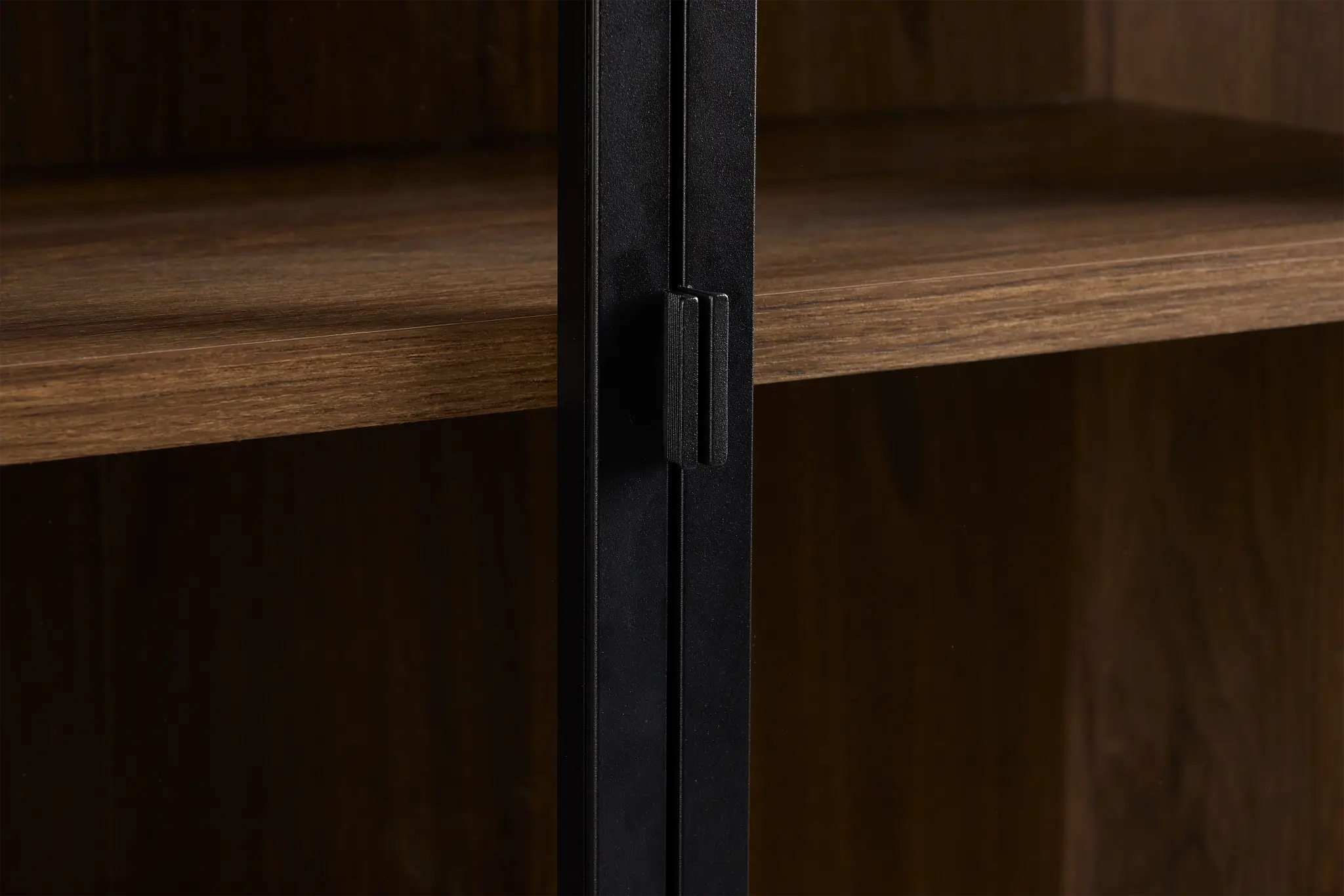 Trento Mid Tone Glass Small Door Bookcase Wall Trento Mid Tone Glass Small Door Bookcase Wall