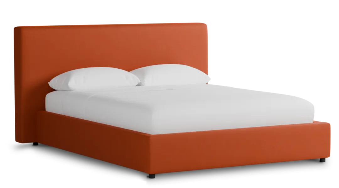 Grayton Joya Orange 44" Upholstered Platform Bed
