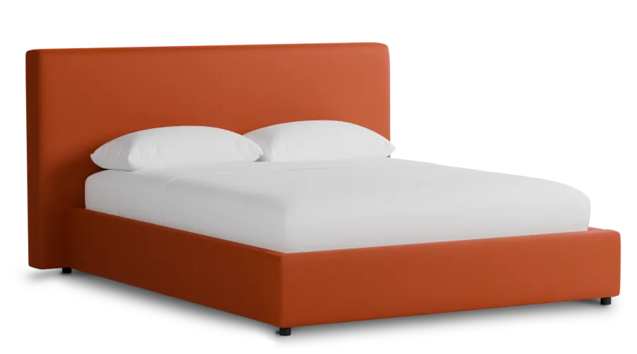 Grayton Joya Orange 44" Upholstered Platform Bed