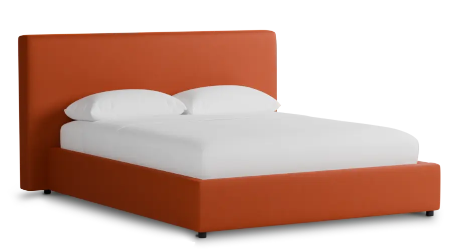 Grayton Joya Orange 44" Upholstered Platform Bed Grayton Joya Orange 44" Upholstered Platform Bed