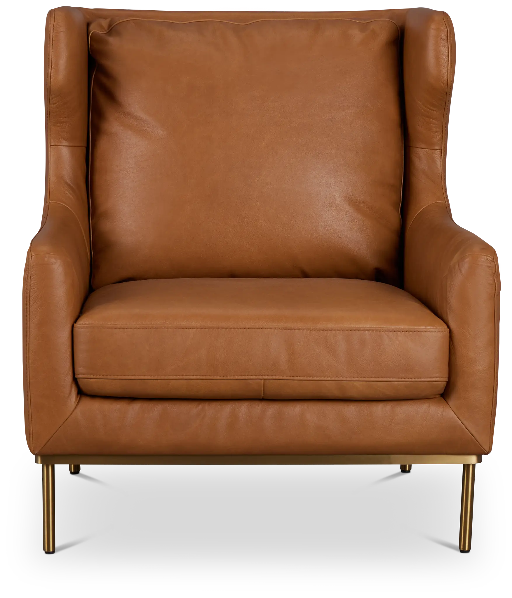 Cassian Brown Leather Accent Chair Cassian Brown Leather Accent Chair