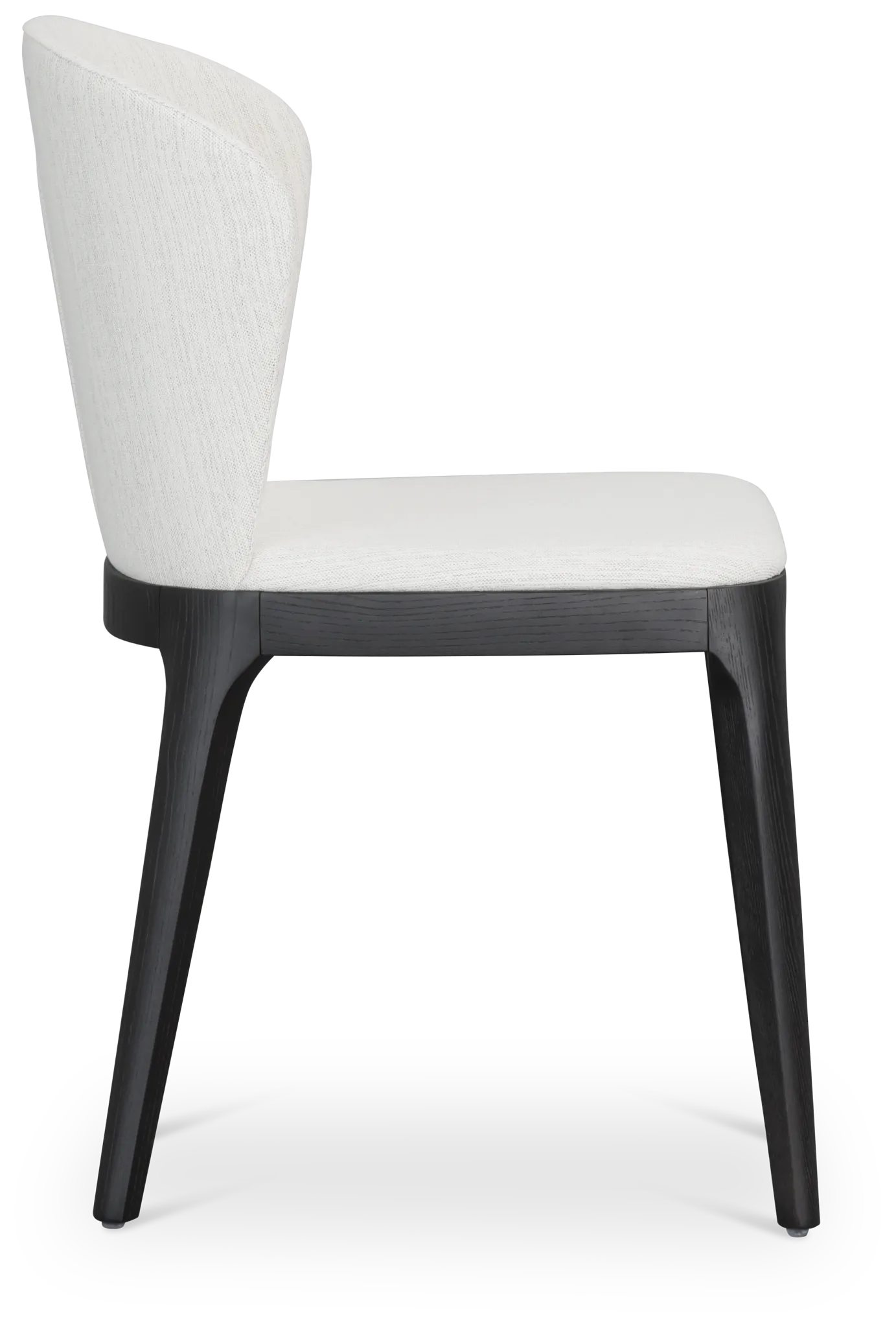 Nomad Light Beige Upholstered Side Chair W/ Black Legs