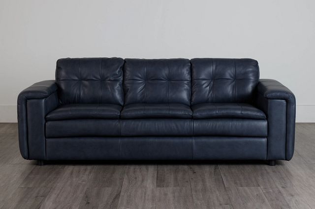 Rowan Navy Leather Sofa (0)