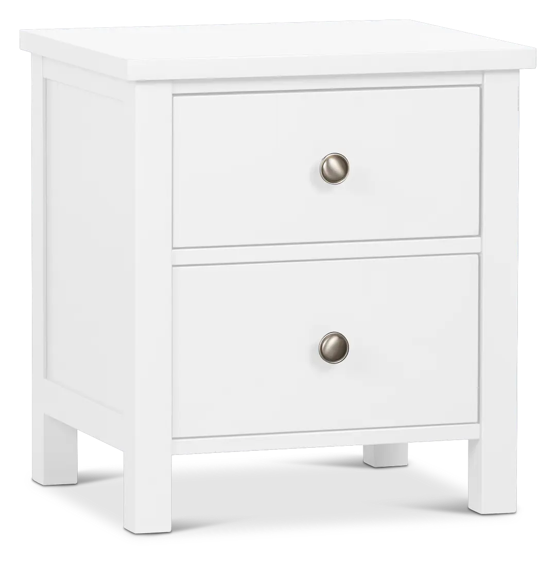 Charleston White 2-drawer Nightstand Charleston White 2-drawer Nightstand