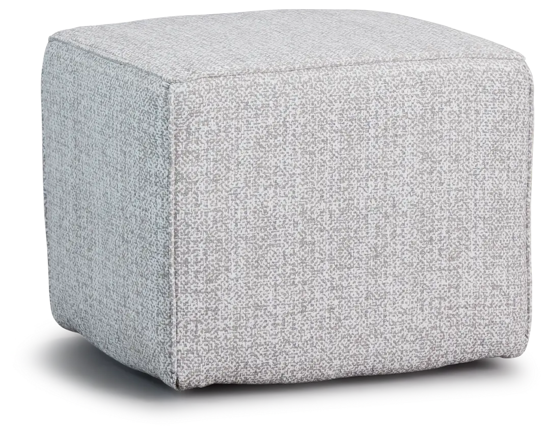 Zeta Pewter Accent Pouf Zeta Pewter Accent Pouf