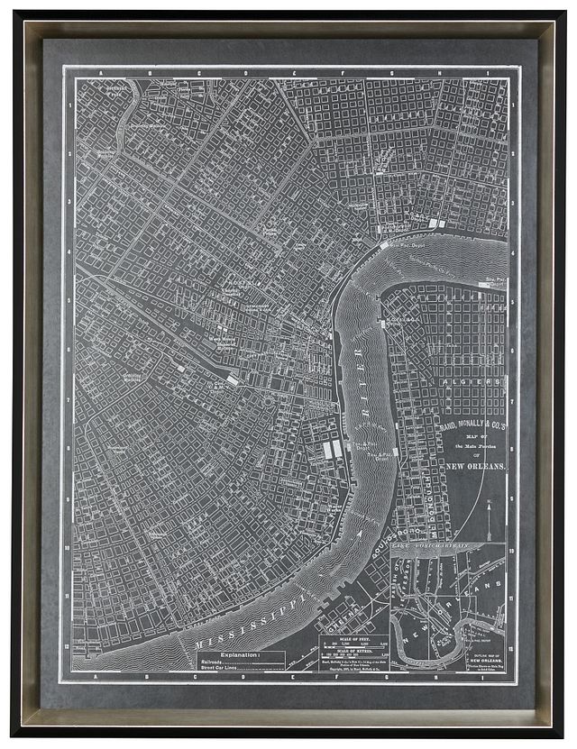 Nola Black Framed Wall Art