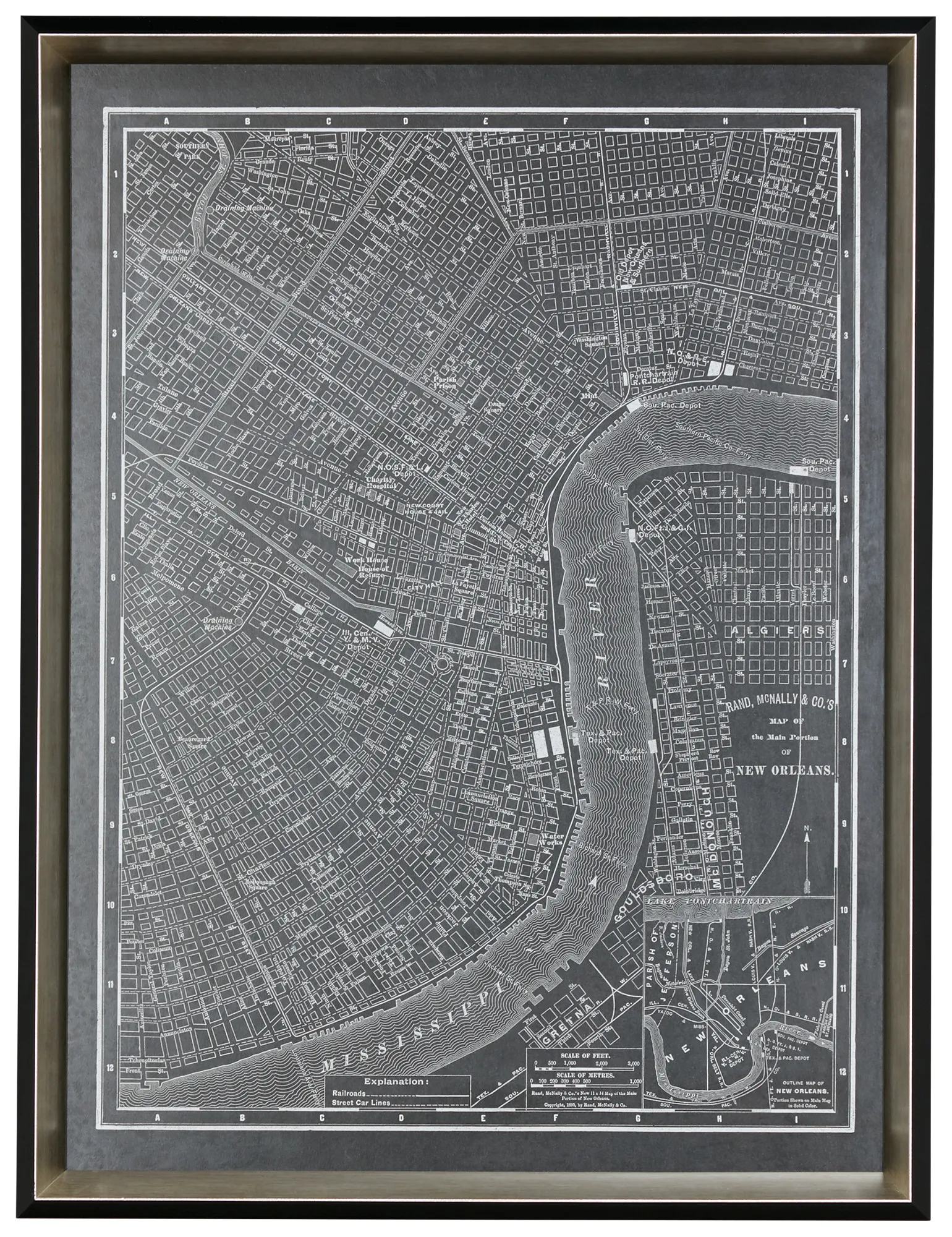 Nola Black Framed Wall Art