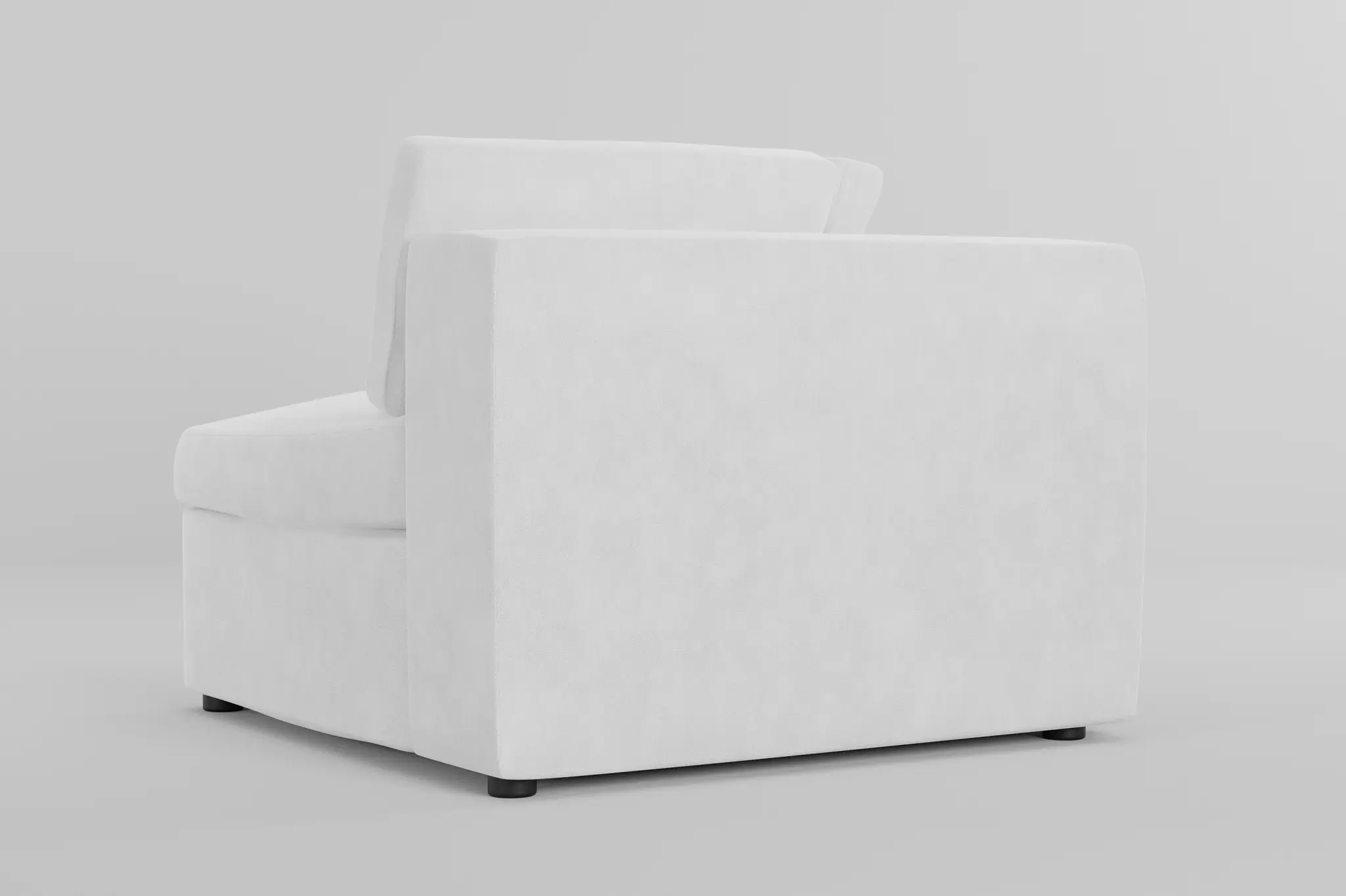 Destin Peyton White Fabric Corner Chair Destin Peyton White Fabric Corner Chair