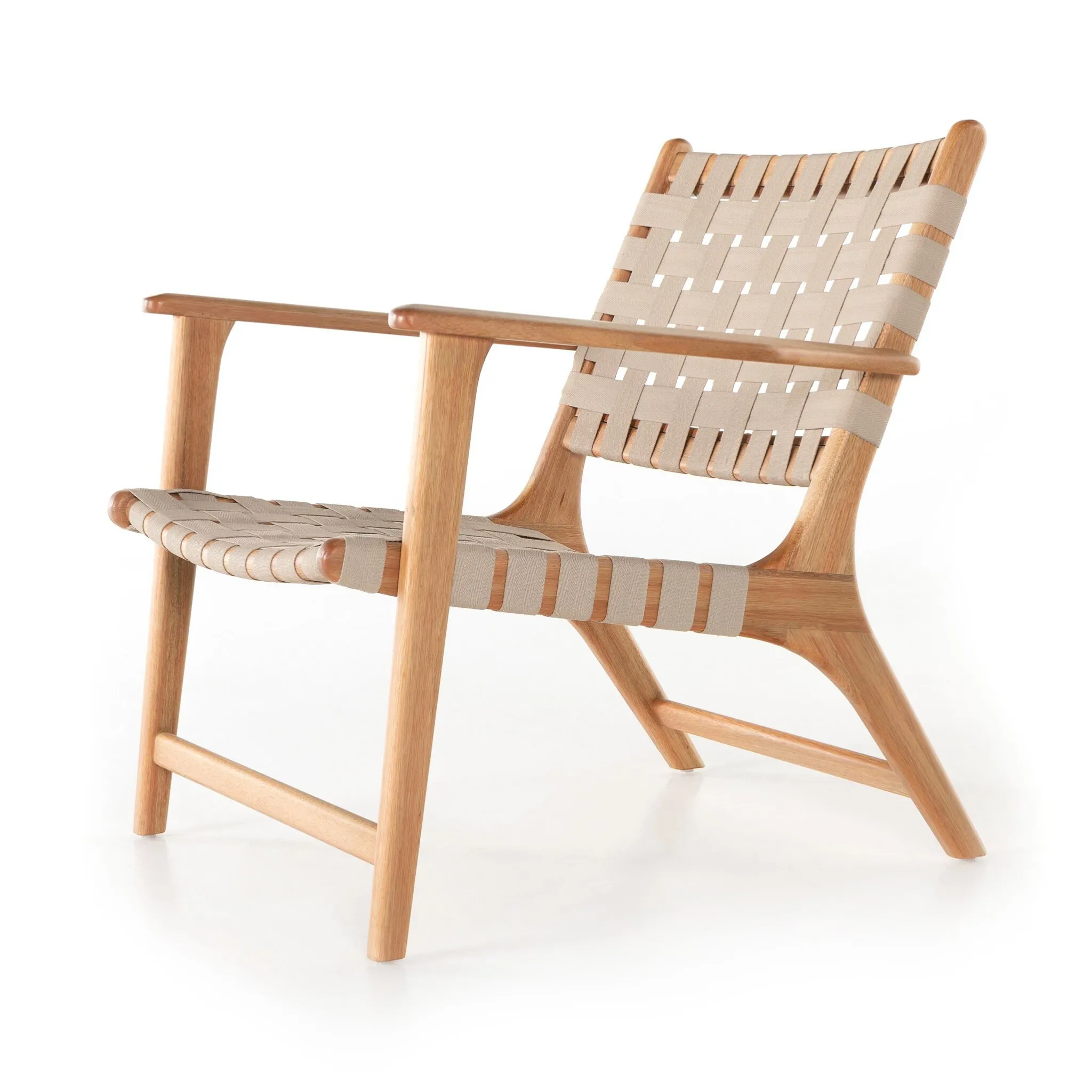 Four Hands Calim Light Beige Woven Chair