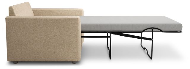 Siesta Elite Taupe Fabric Memory Foam Sleeper