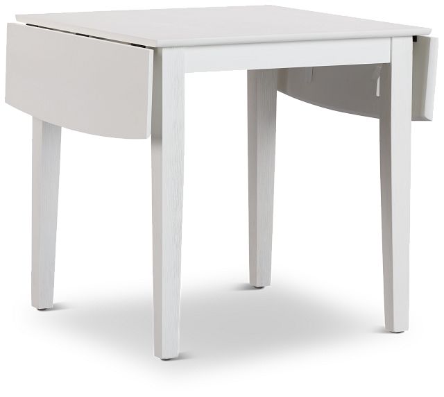 Woodstock White Drop Leaf Rectangular Table