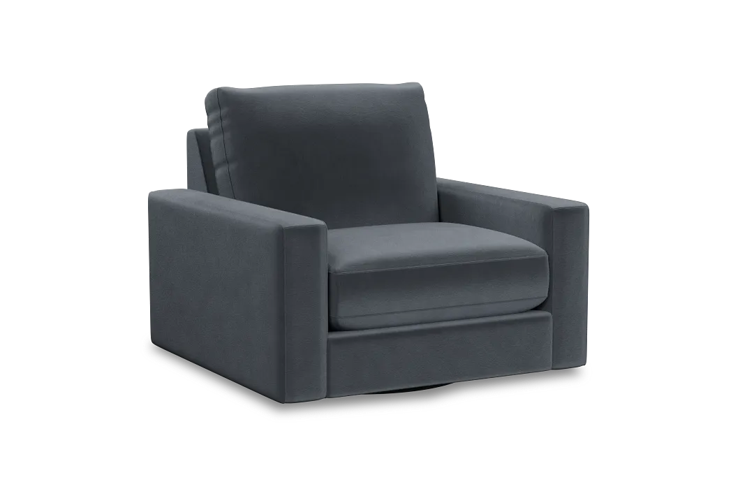 Edgewater Joya Gray Swivel Chair