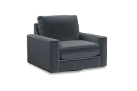 Edgewater Joya Gray Swivel Chair