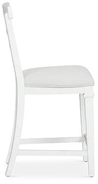 Cape Cod Ivory 24" Upholstered Barstool