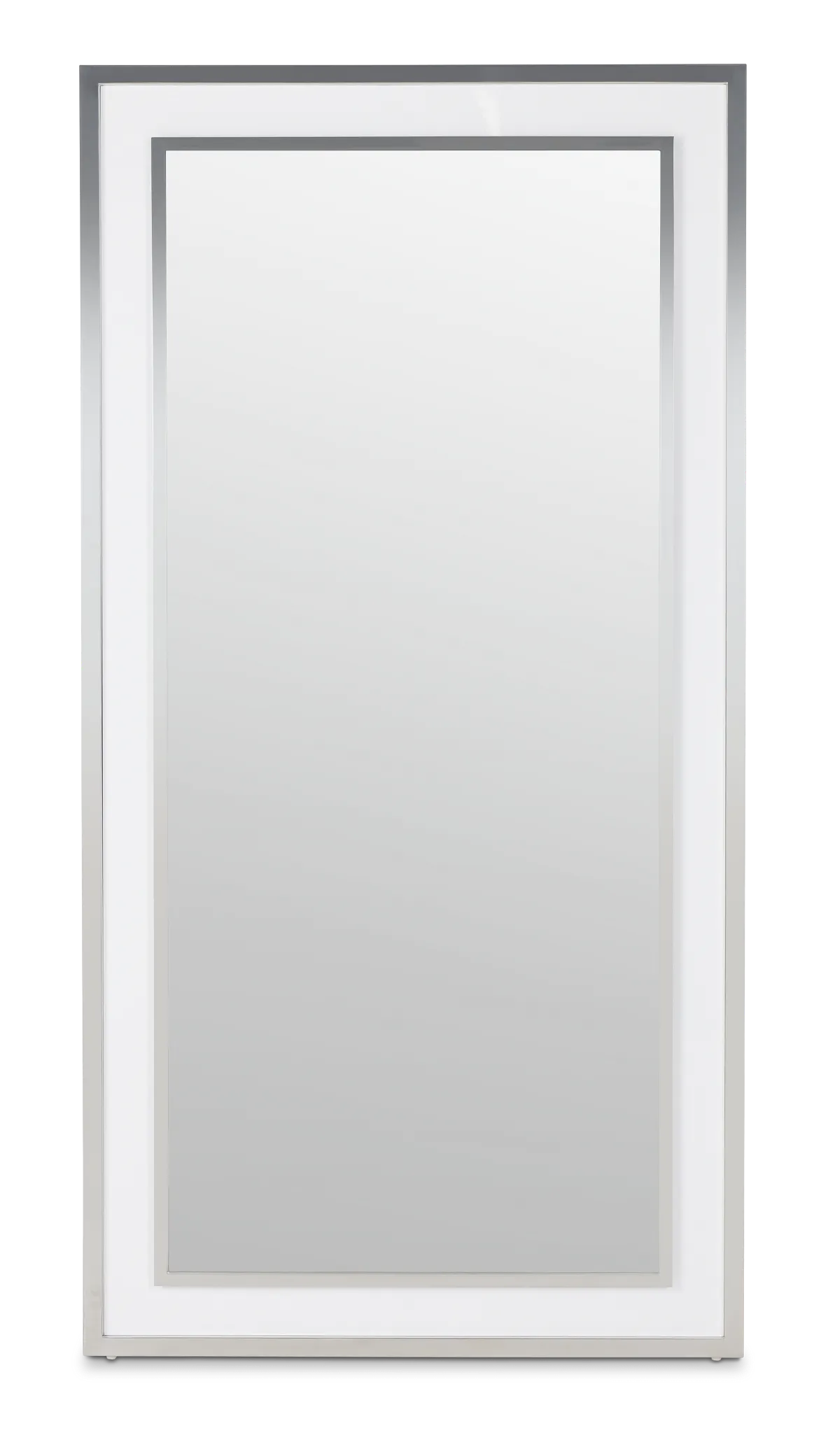 Miami White Floor Mirror