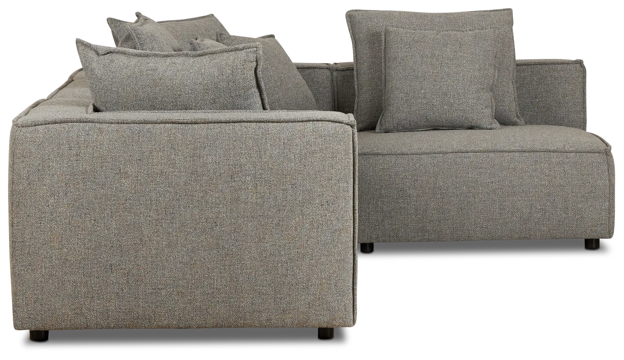 Tatum Gray Fabric 4-piece Modular Sectional Tatum Gray Fabric 4-piece Modular Sectional
