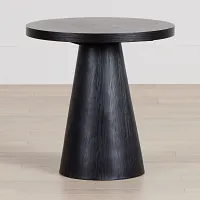 Alden Black Round End Table