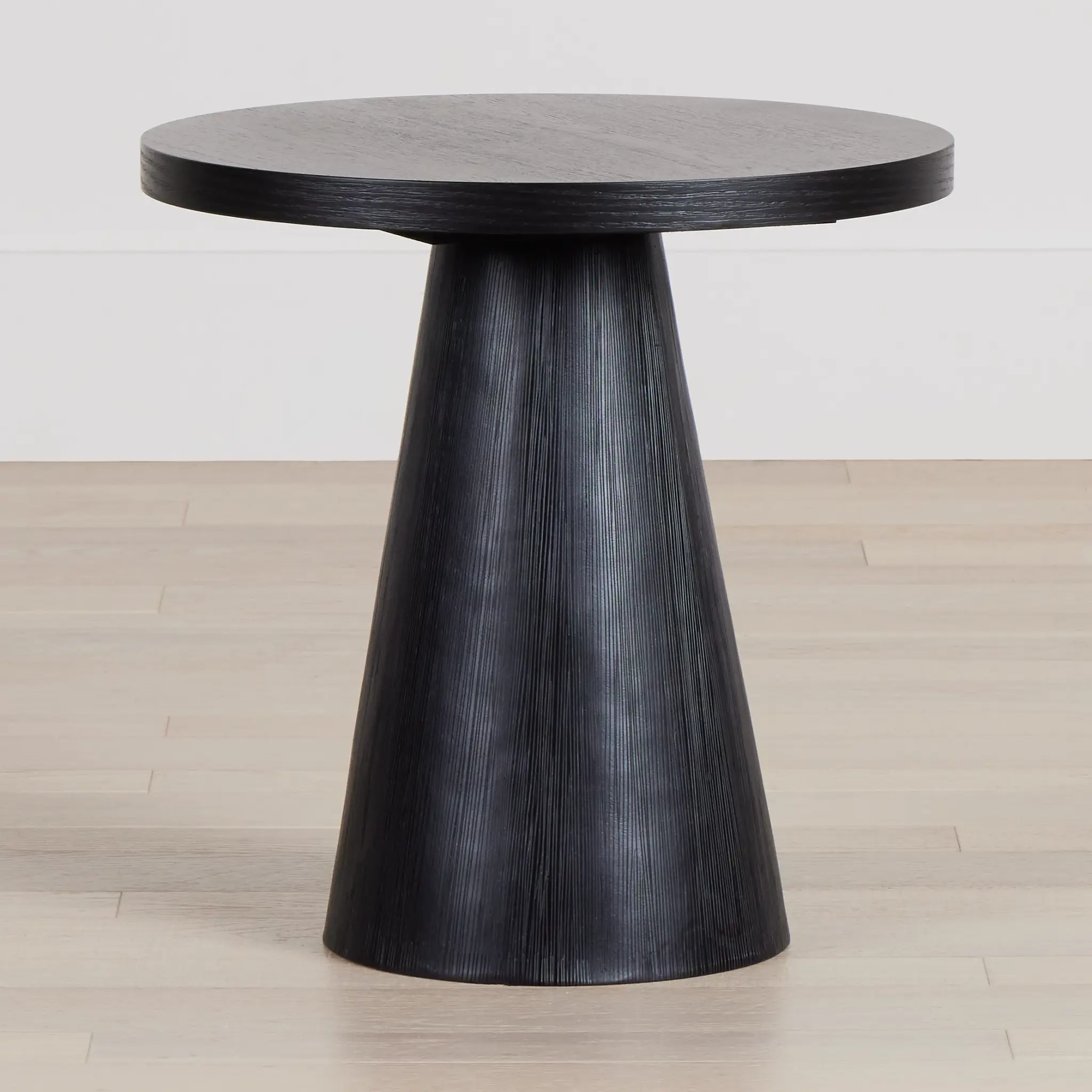 Alden Black Round End Table Alden Black Round End Table