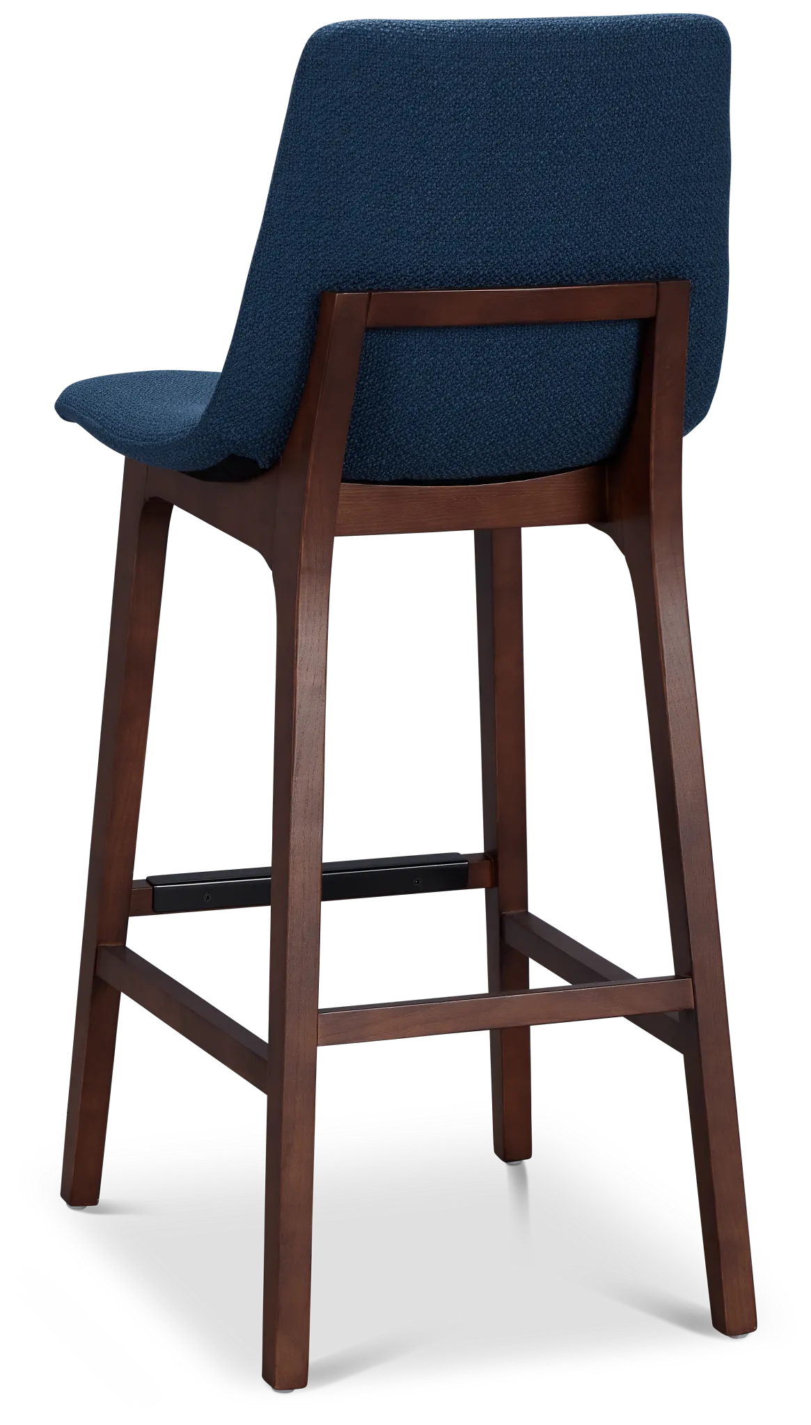 Hamilton Dark Blue Fabric 30" Upholstered Barstool